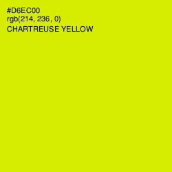 #D6EC00 - Chartreuse Yellow Color Image